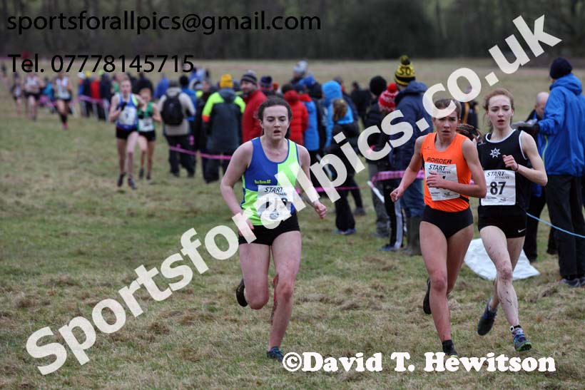 Womens under-17s 2018 Northern Cross Country Champs., Harewood House, Leeds. Photo: David T. Hewitson/Sports for All Pics